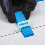 Tile Leveling System Wedges, Reusable Tile Leveler Wedges with  1/8" Reusable Leveling Spacer Clips Tiling Installation Tool